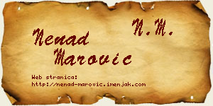 Nenad Marović vizit kartica